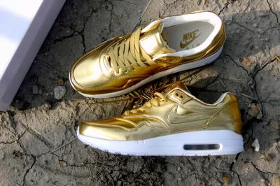 cheap nike air max 87 women sneaker all gold cheap no. 117